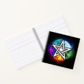 Wiccaanpentagram Notitieboek (Binnen)
