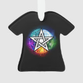 Wiccaanpentagram Ornament (achterkant)