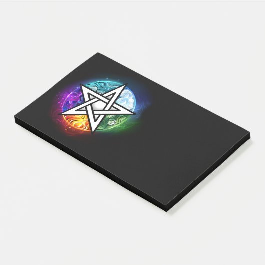 Wiccaanpentagram Post-it® Notes (Schuin)