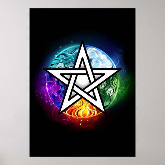 Wiccaanpentagram Poster (Voorkant)
