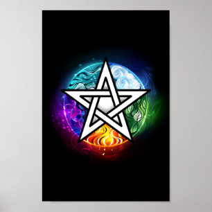 Wiccaanpentagram Poster