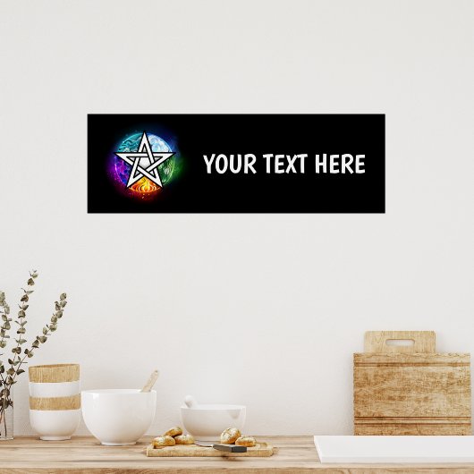 Wiccaanpentagram Poster (Keuken)
