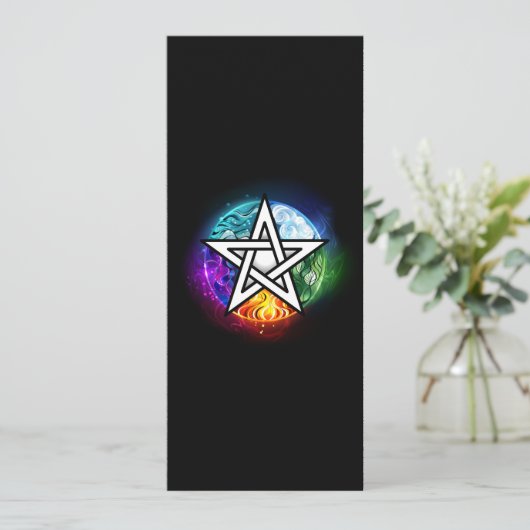 Wiccaanpentagram Programma (Staand voorkant)