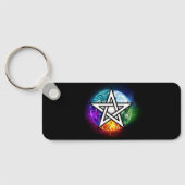 Wiccaanpentagram Sleutelhanger (Achterkant)