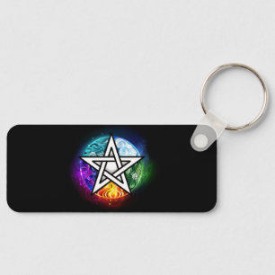 Wiccaanpentagram Sleutelhanger