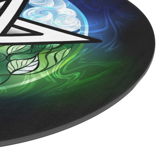 Wiccaanpentagram Snijplank (Hoek)