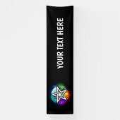 Wiccaanpentagram Spandoek (Verticaal)