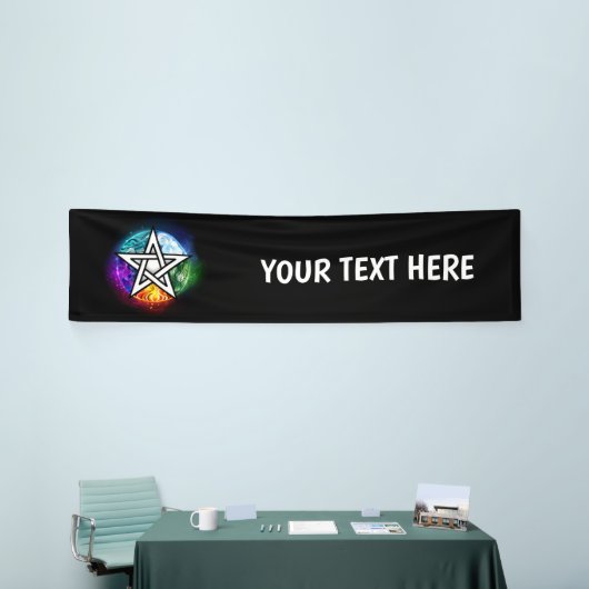 Wiccaanpentagram Spandoek (Beurs)