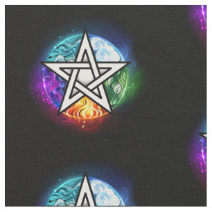 Wiccaanpentagram Stof