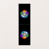 Wiccaanpentagram Visitekaartjes (Buitenkant ongevouwen)