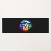 Wiccaanpentagram Yogamat (Achterkant (horizontaal))