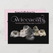 WiccaCats GRAND carte de visite (Devant / Derrière)