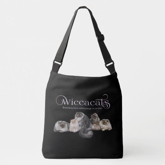 WiccaCats GROTE canvas tas (Voorkant)