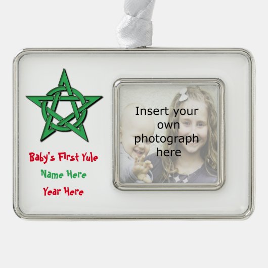 Wiccan Baby's First Yule Keepomwille Ornament (Voorkant)