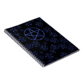 Wiccan Blue Pentacle Journal 80 pages reliées (Côté Droit)