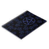 Wiccan Blue Pentacle Journal 80 pages reliées (Côté gauche)