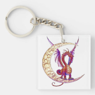 Wiccan Dragon 1 CUSTOM Name Sleutelhanger