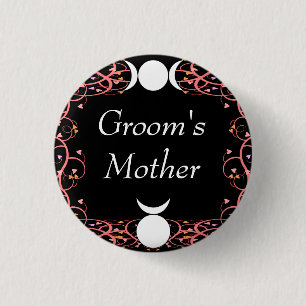 Wiccan God & Goddess Groom's Moeder Pin Ronde Button 3,2 Cm