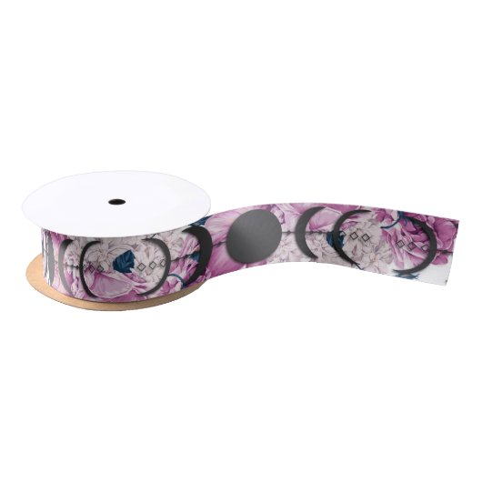 Wiccan Handfasting Pink Rose Moon Phase Lint (Spoel)