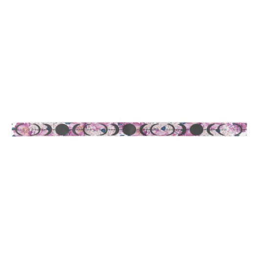 Wiccan Handfasting Pink Rose Moon Phase Lint (Voorkant)