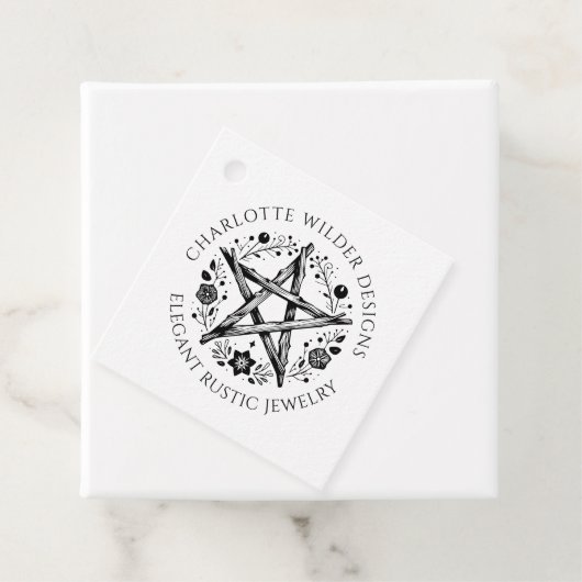 Wiccan heidense sieraden bedankjes labels (In situ)