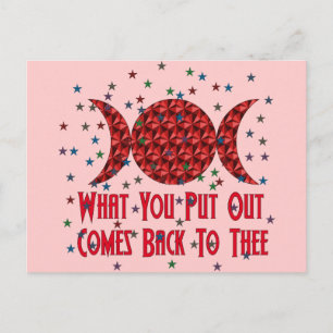 Wiccan Karma Briefkaart