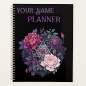Wiccan Lavendel Pyreneeën Pentacle Planner (Voorkant)