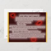 Wiccan Love Spell Briefkaart (Voorkant / Achterkant)
