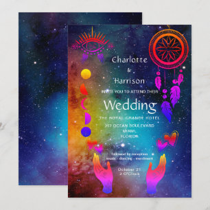 Wiccan Magic Ongewone bruiloft Kaart