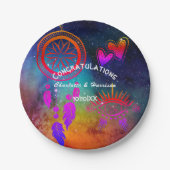 Wiccan Magic Ongewone bruiloft Papieren Bordje (Voorkant)