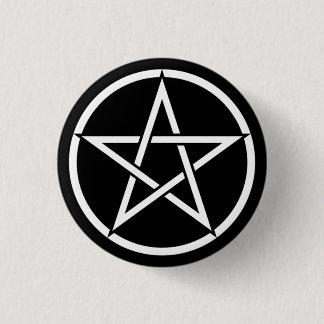 Wiccan & Magick Pentagram Pentacle - M1 Ronde Button 3,2 Cm