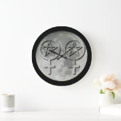 Wiccan Moon Lesbian Handfasciste Horloge (Maison)