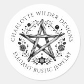 Wiccan Pagan Sieraden Product Ronde Sticker (Voorkant)
