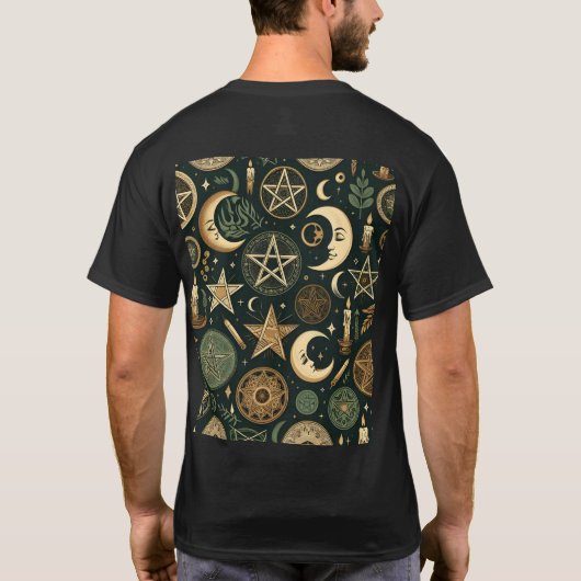 Wiccan Pattern 2 T-shirt (Achterkant)