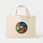 Wiccan Pentacle-elementen Mini Tote Bag (Voorkant)