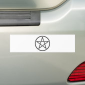 Wiccan Pentacle (Pentagram) Bumpersticker (Op auto)
