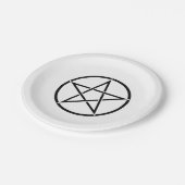 Wiccan Pentacle (Pentagram) Papieren Bordje (Gekanteld)
