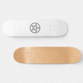 Wiccan Pentacle (Pentagram) Skateboard (Horizontaal)