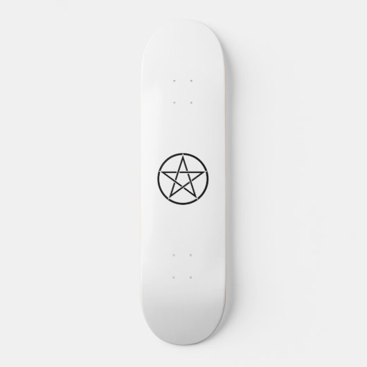 Wiccan Pentacle (Pentagram) Skateboard (Voorkant)