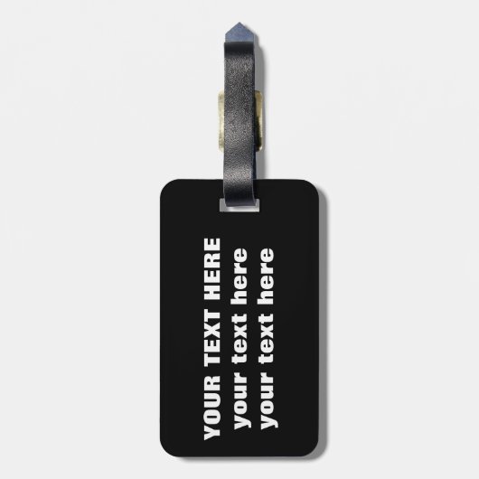 Wiccan pentagram bagagelabel (Achterkant verticaal)