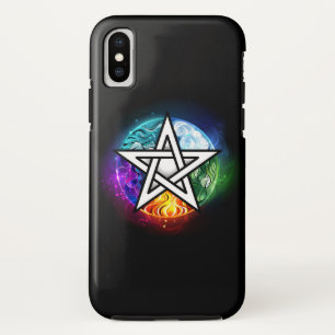Wiccan pentagram iPhone x hoesje