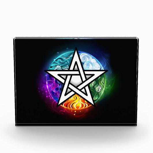 Wiccan pentagram fotoblokken (Voorkant)