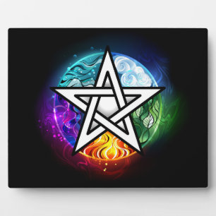 Wiccan pentagram fotoplaat