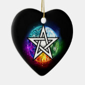 Wiccan pentagram keramisch ornament (Rechts)