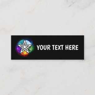 Wiccan pentagram klantenkaartje