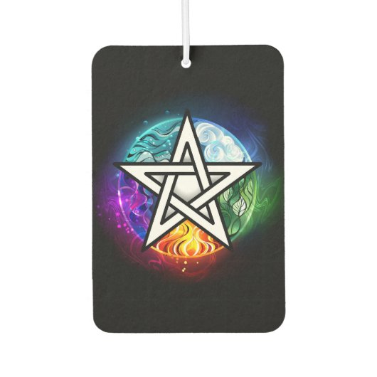 Wiccan pentagram luchtverfrisser (Voorkant)