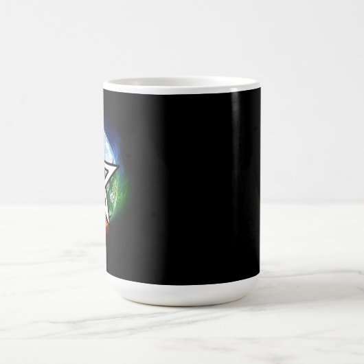 Wiccan pentagram magische mok (Midden)