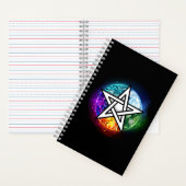 Wiccan pentagram notitieboek (Binnen)