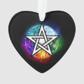 Wiccan pentagram ornament (achterkant)