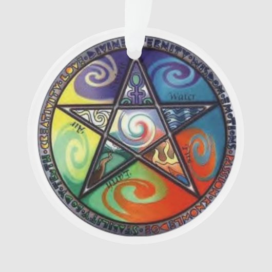 Wiccan Pentagram Ornament (voorkant)